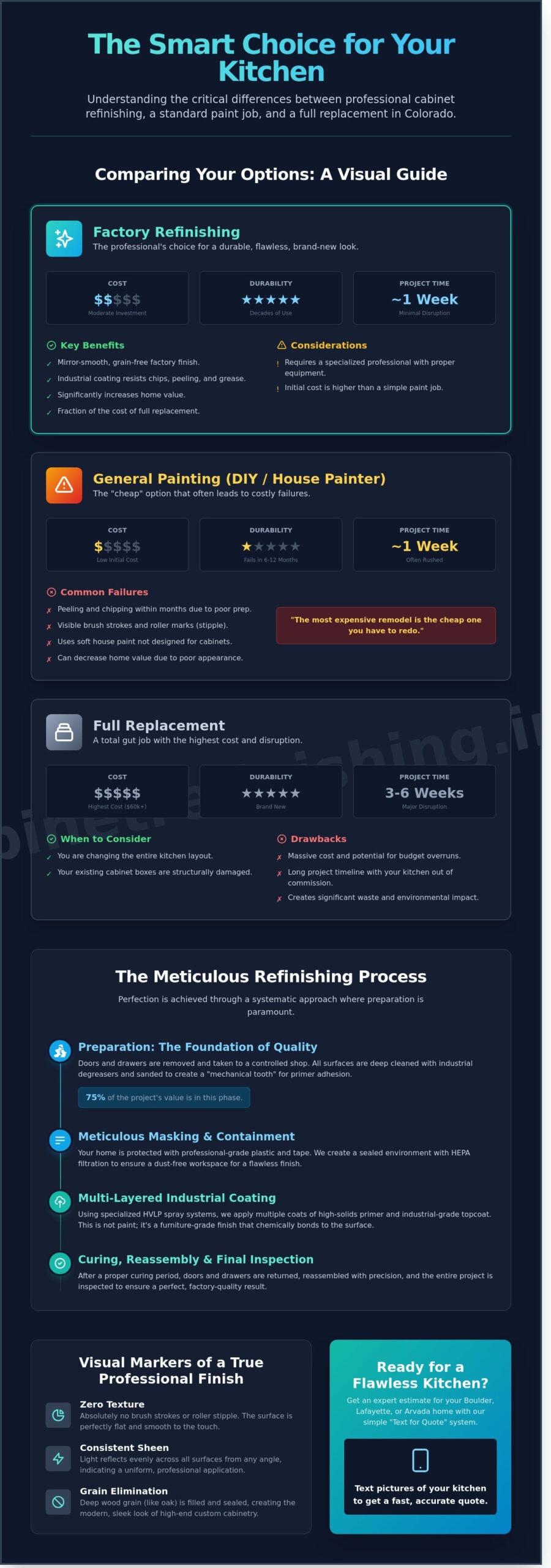 Factory Finish Cabinet Painting Colorado: The 2026 Homeowner’s Buying Guide