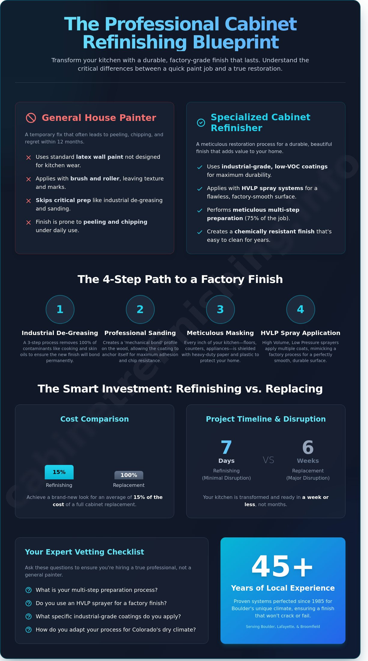 Finding Expert Local Cabinet Refinishers in Boulder: What Homeowners Must Know