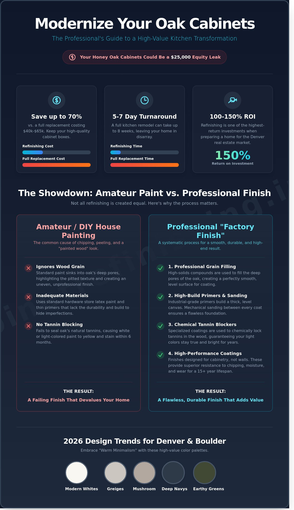 How to Modernize Oak Cabinets: The Professional Guide for 2026