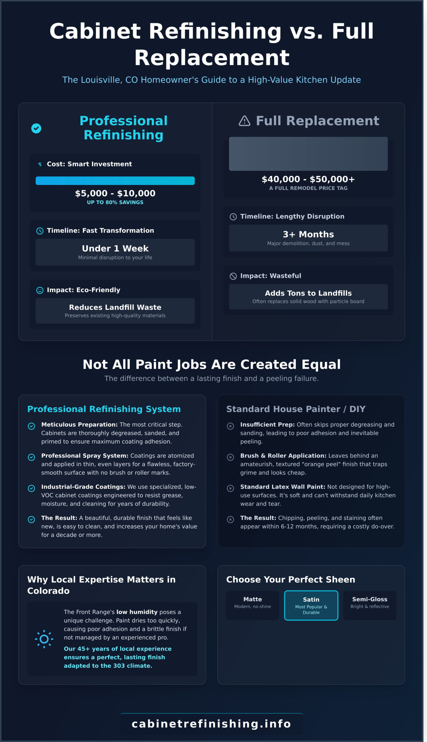 Professional Kitchen Cabinet Painting in Louisville, CO: The 2026 Homeowner’s Guide