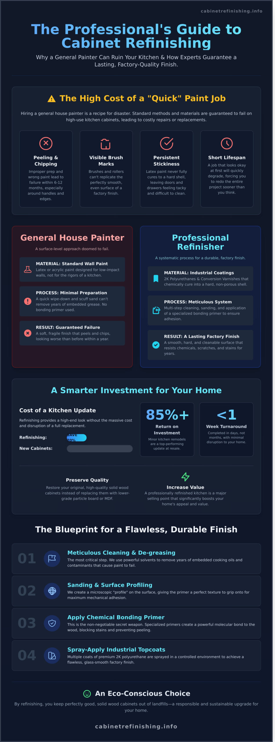 Professional Kitchen Cabinet Refinishing in Boulder: The Factory Finish Guide