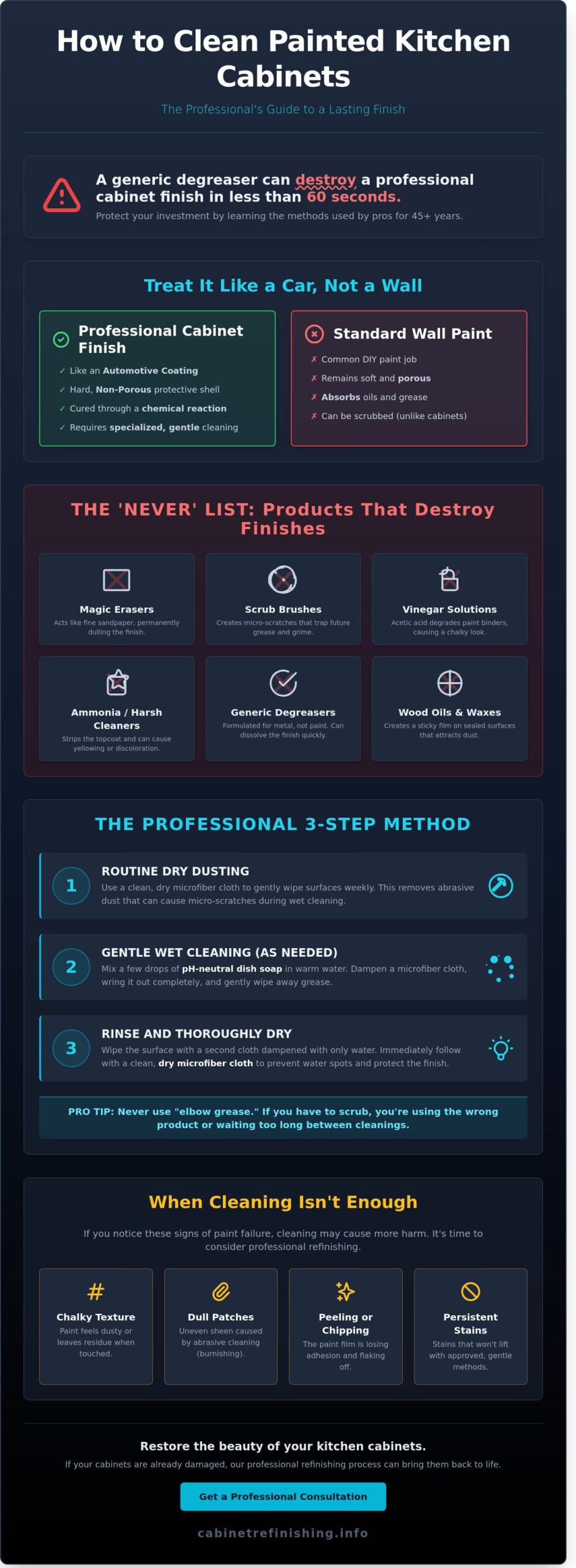 How to Clean Painted Kitchen Cabinets: The Professional Maintenance Guide