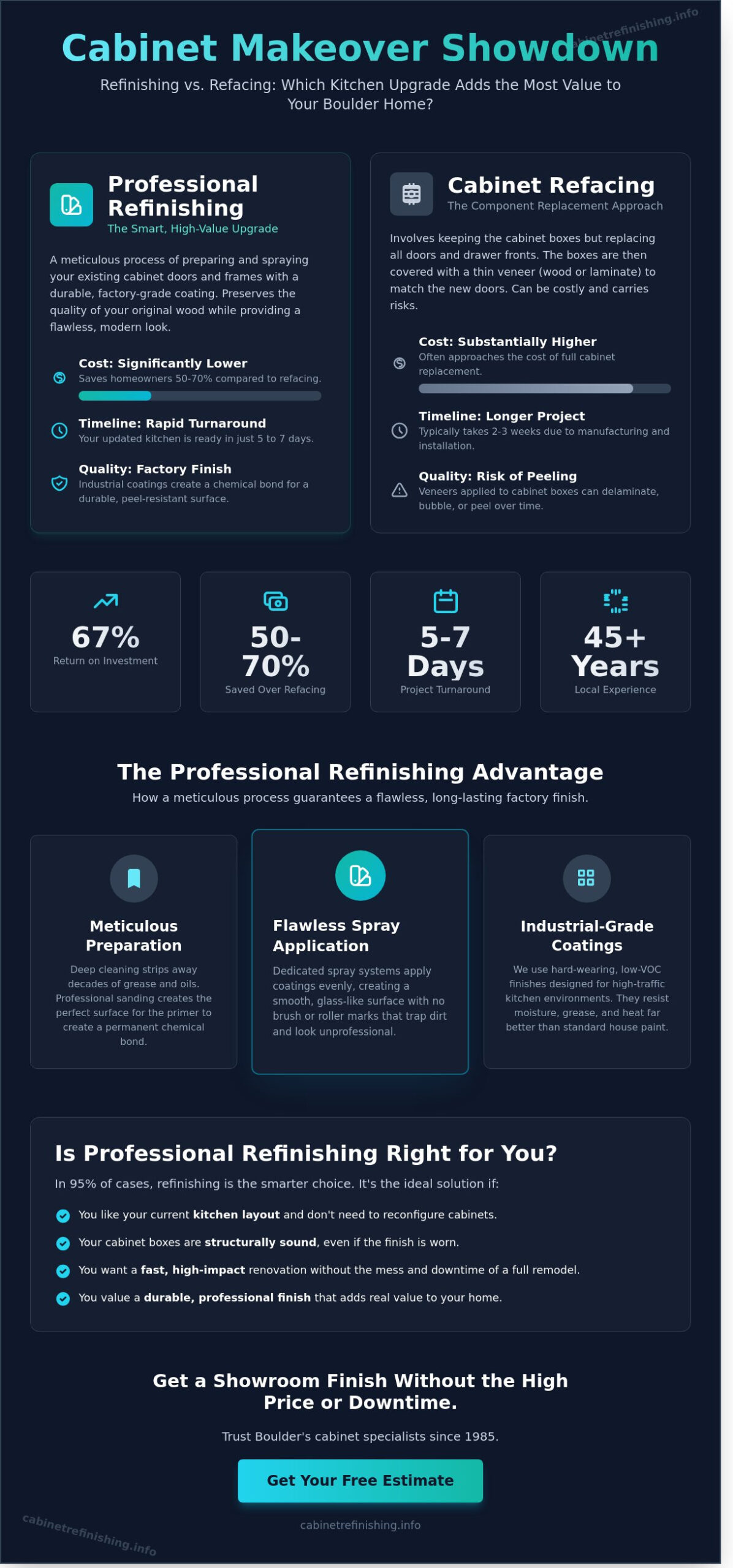 Painting vs. Refacing Wood Cabinets: Which Is Right for Your Boulder Kitchen?