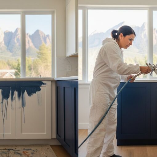 Professional Painter to Fix DIY Cabinets: How to Save Your Kitchen