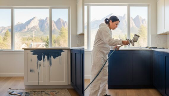 Professional Painter to Fix DIY Cabinets: How to Save Your Kitchen
