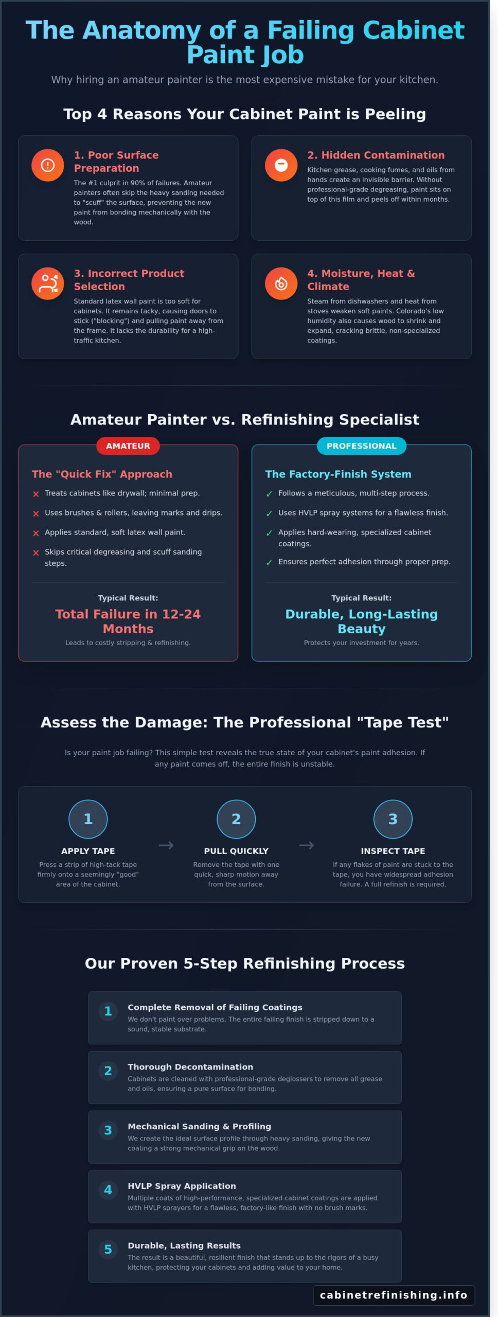 Peeling Cabinet Paint Repair: Why It Happens and How to Fix It Right